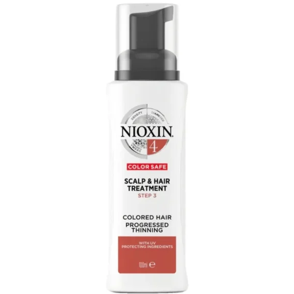 Nioxin System 4 Scalp & Hair Treatment for Noticeably Thinning Fine Chemically T