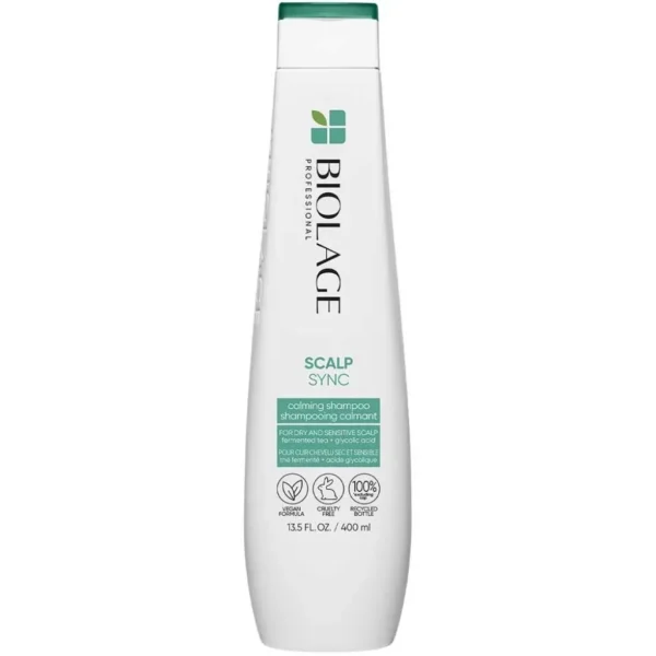 Biolage Scalp Sync Calming Shampoo | Calms & Hydrates Dry or Irritated Scalp | Paraben & Silicone Free | For Sensitivity Control | Vegan & Cruelty Free | Salon Shampoo