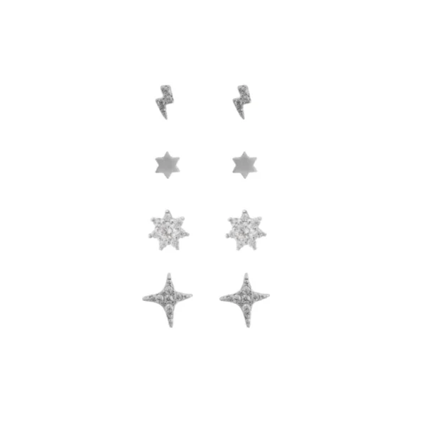 earring set silver